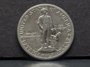 1925 Lexington-Concord Sesquicentennial Silver Half Dollar