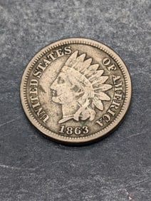 1863 Indian Head Cent **VG/FINE**