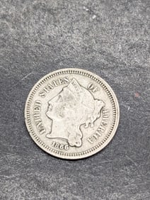 1866 Three Cent Nickel