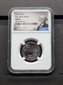 2022-P Nina Otero-Warren Quarter - NGC MS68