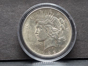 1922 Silver Peace Dollar - 90% Silver