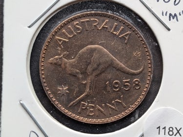 1958 Australia Penny Proof