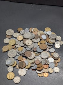 Bag of 1.8 Lbs. of Various Vintage & Modern World Coins