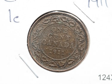 1911 Canadian One Cent Coin