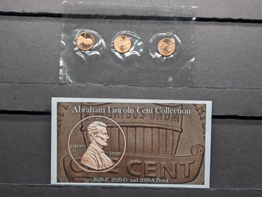 2020 P,D & S Abraham Lincoln Shield Cent Mint Mark Collection