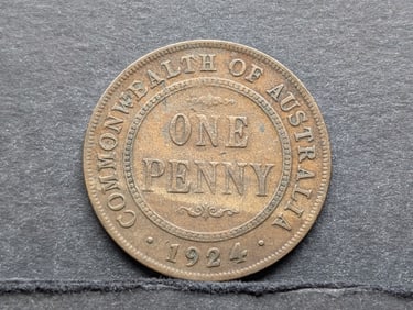 1924 Australia One Penny Coin