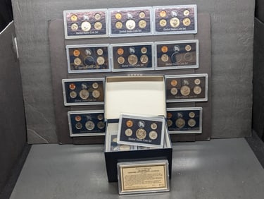 25 Years of U.S. Coins Collection in Collector's Box - 25 Year Coin Sets (1967-1999)