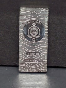1 Oz. .999 FINE SILVER 2021 Niue $2 Designed Art Bar