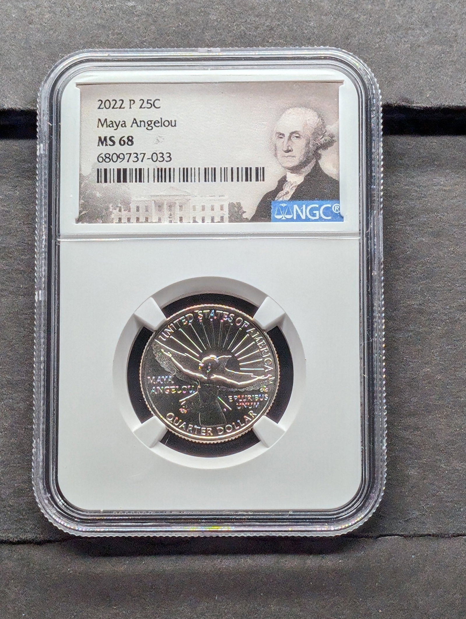 2022-P Maya Angelou Quarter - NGC MS68: 2022-P Maya Angelou Quarter - NGC MS68