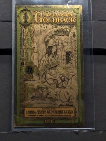 1/1000th Troy Oz. 24k PURE GOLD 2024 $1.00 New Hampshire Goldback