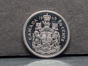 1963 Canada 50 Cents 80% Silver