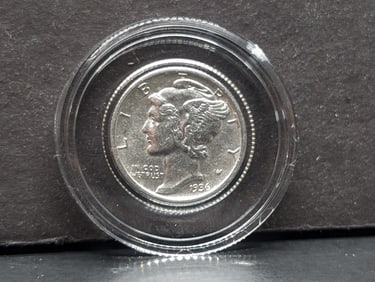 1936 Mercury Dime