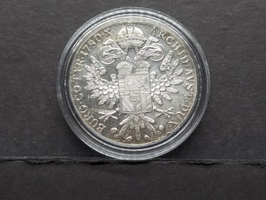 1780 Maria Theresa Silver Thaler. Restrike. Unc.
