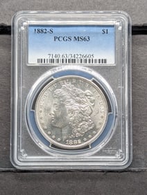 1882-S Morgan Dollar PCGS MS63