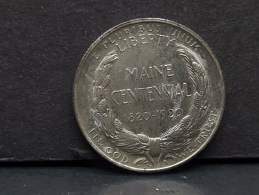 1920 Classic Commemorative Maine Half Dollar.