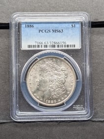 1886 Morgan Dollar PCGS MS63