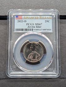 2023-D Jovita Idar Quarter - PCGS MS67*Advanced Release*