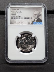 2022-P Wilma Mankiller Quarter - NGC MS68
