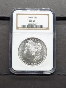 1880-S Morgan Dollar NGC MS63