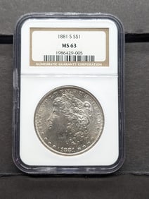 1881-S Morgan Dollar NGC MS63