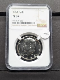 1964 Kennedy Half Dollar NGC PF 68