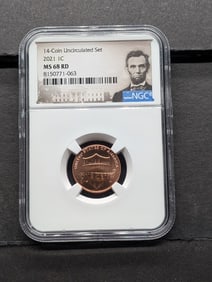 2021 Lincoln Shield Cent - NGC MS68 RD