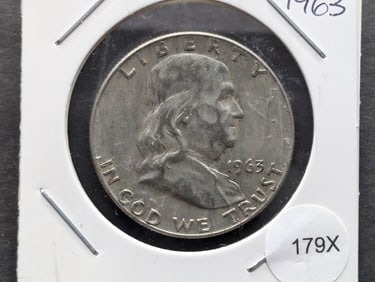 1963 -D Franklin Half Dollar
