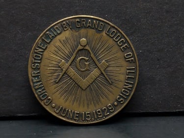 1929 Masonic Lodge Token Mattoon Lodge , Matton , IL