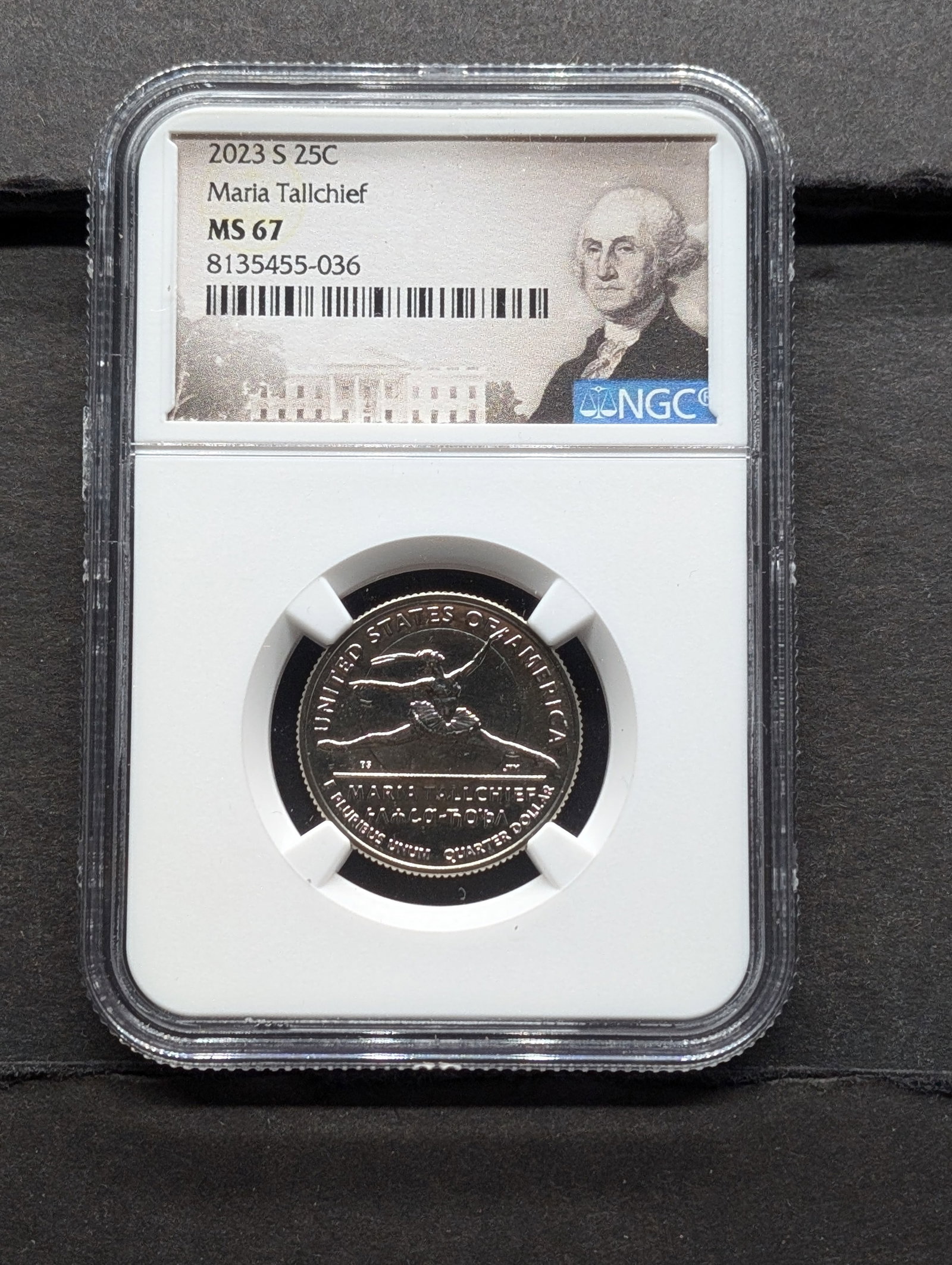 2023-S Maria Tallchief Quarter - NGC MS67: 2023-S Maria Tallchief Quarter - NGC MS67