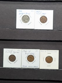 ERROR ALERT! 1940 Cent Struck Through, 1940 Cent Clipped Planchet, 1958-D Cent Filled Upper 8, 1938