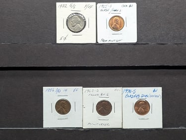 ERROR ALERT: 1970-S Cent, Clashed Dies, 1956 D/D Cent, 1960-D, Filled B and 6, 1952-S over S Jeff