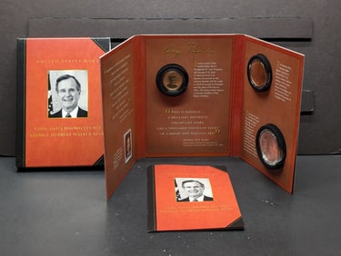 2020 Coin & Chronicles Set in OGP w/ COA - George Herbert Walker Bush .999 Fine Silver One Troy