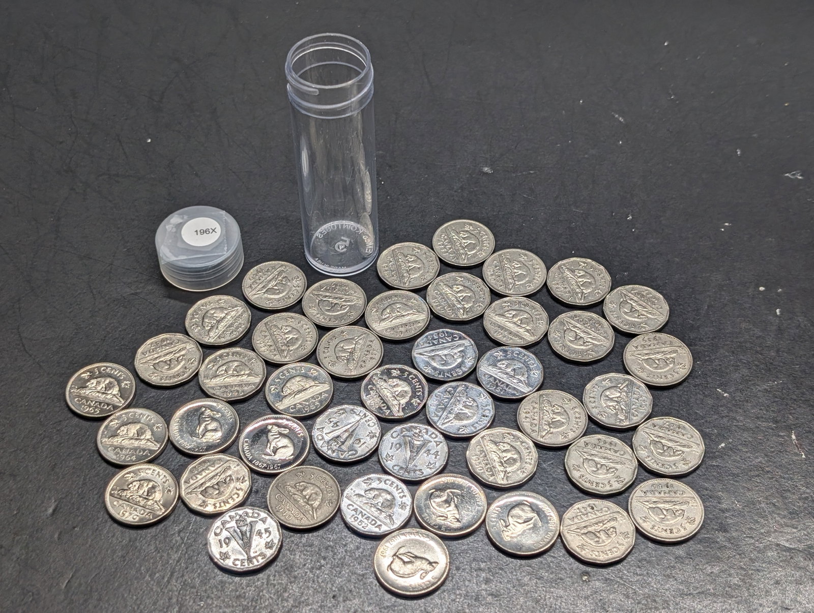 Mixed Date Canadian Nickels 30'' to 60's: Mixed Date Canadian Nickels 30'' to 60's