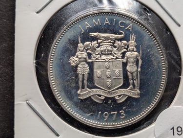 1973 Jamaica 25 Cents C/N