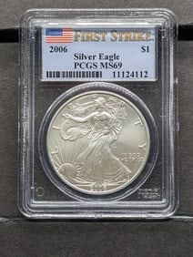 2006 American Silver Eagle - PCGS MS69 *First Strike*
