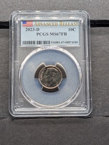 2023-D Roosevelt Dime - PCGS MS67 FB *Advanced Release*