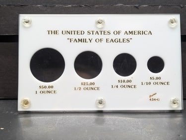 *EMPTY* Family of Gold Eagles Capital Collector's Case