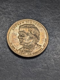 **ERROR - Missing Date** (2011) Andrew Johnson $1 Coin