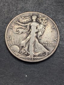 1919-P Walking Liberty Half Dollar -VF - Better Date!