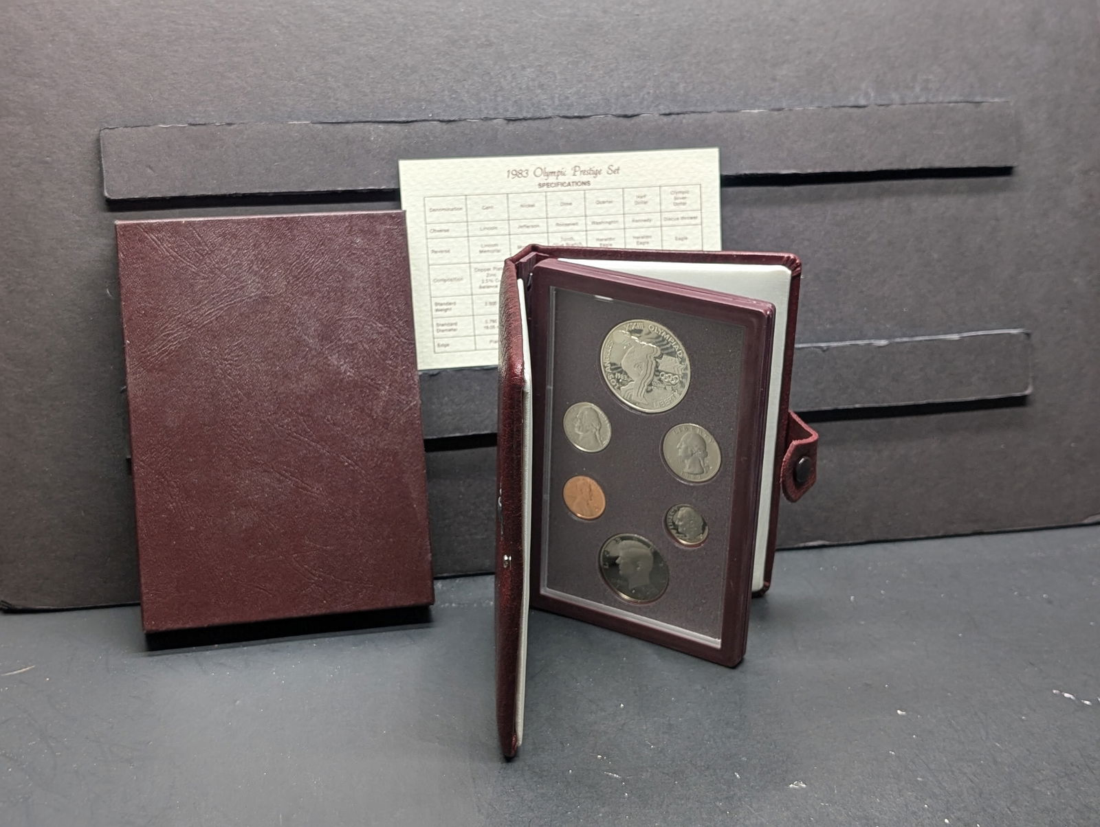 1983-S U.S. Mint Prestige Set in OGP w/ COA - Olympic Discus Thrower (1 of 6)