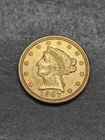 1907 Liberty Head $2.50 SOLID GOLD Quarter Eagle