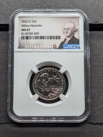 2022-D Wilma Mankiller Quarter - NGC MS67