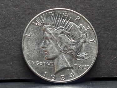 1934 Peace Silver Dollar
