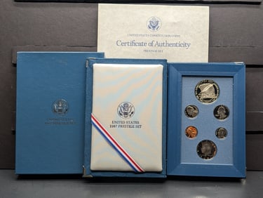 1987-S U.S. Mint Prestige Set in OGP w/ COA - Constitution