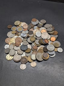 Bag of 1.7 Lbs. of Various Vintage & Modern World Coins