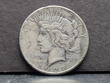 1928-P Peace Silver Dollar - KEY DATE!!