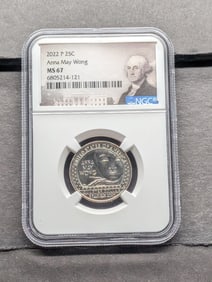 2022-P Anna May Wong Quarter - NGC MS67