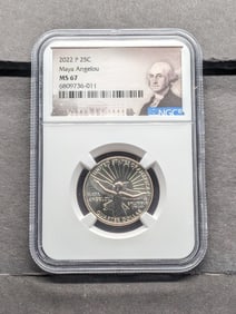 2022-P Maya Angelou Quarter - NGC MS67