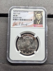 2021-P Kennedy Half Dollar - NGC MS68 w/ Signature