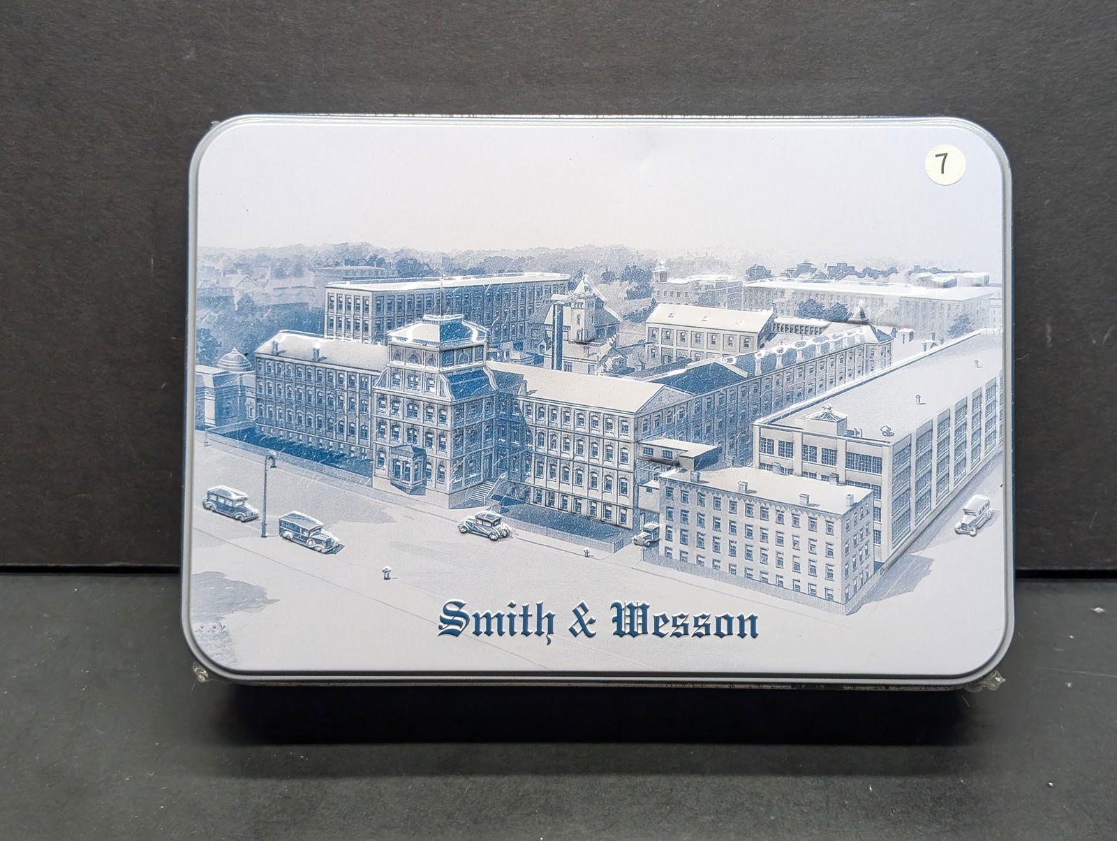 Smith and Wesson 2007 155th  Anniversary Commemorative Tin SW155B Bullseye Double Lock Back Pocket (1 of 4)